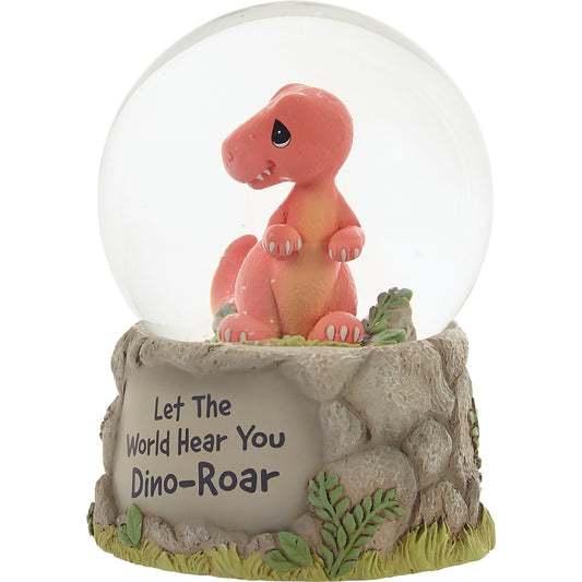 Let The World Hear You Dino-Roar Musical Snow Globe