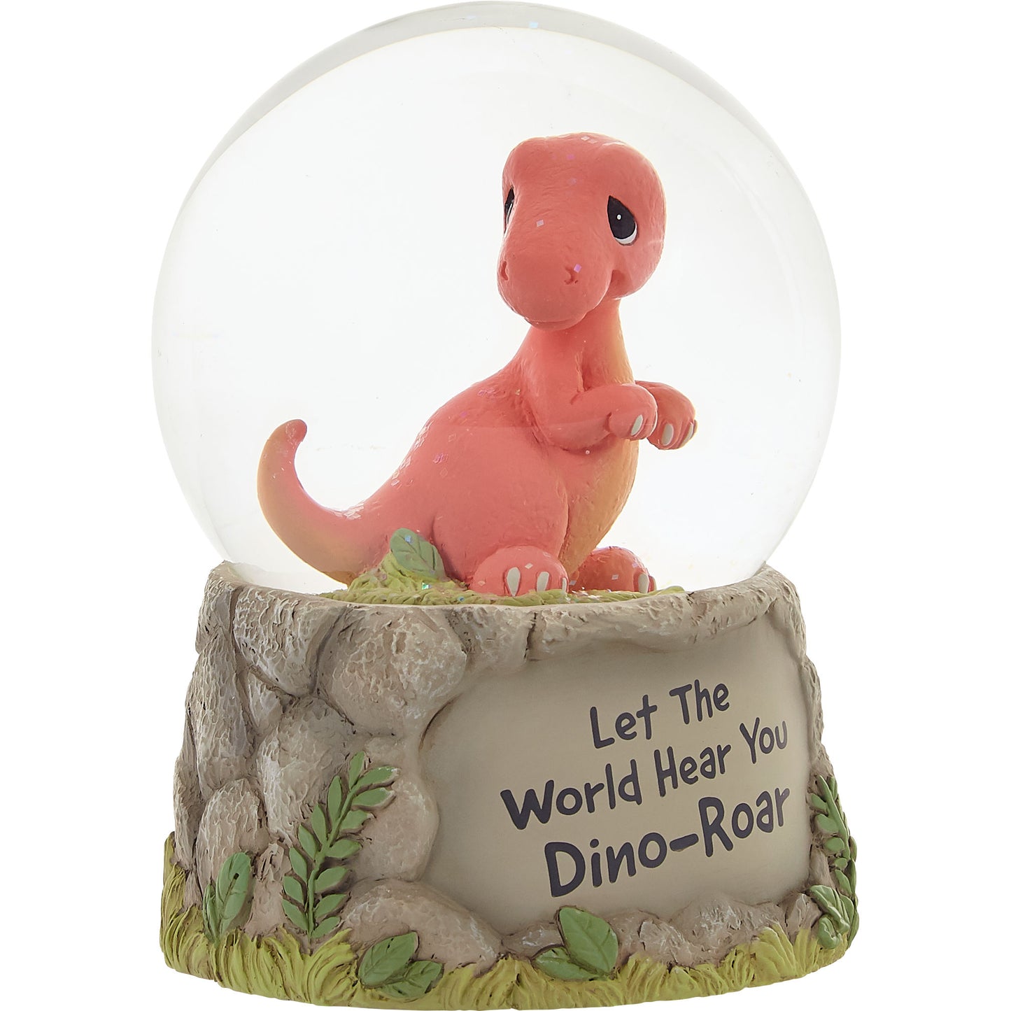 Let The World Hear You Dino-Roar Musical Snow Globe