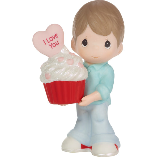 You Bake Me Happy Brunette Boy Figurine