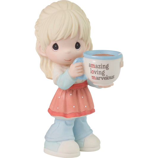 Mom, You're Amazing Blonde Girl Figurine