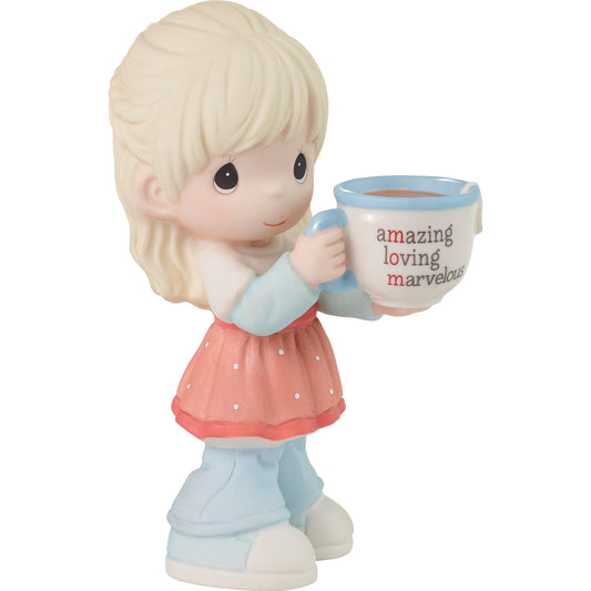 Mom, You're Amazing Blonde Girl Figurine