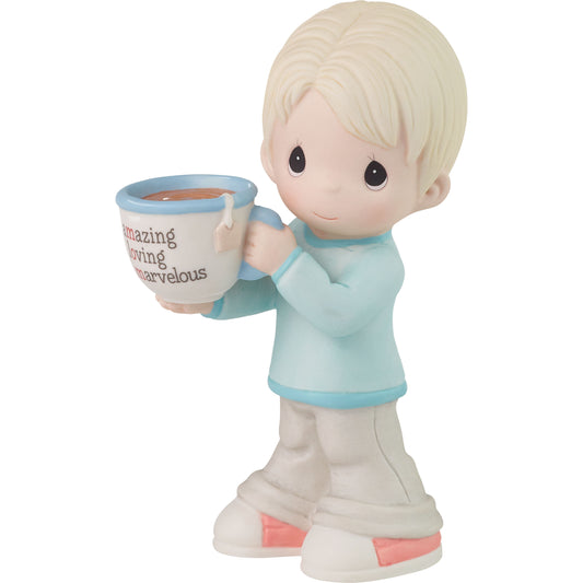 Mom, You're Amazing Blond Boy Figurine