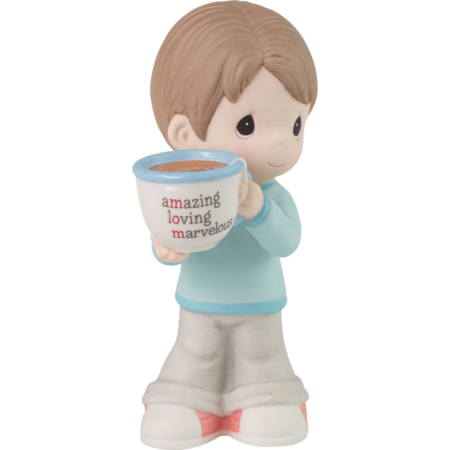 Mom, You're Amazing Brunette Boy Figurine