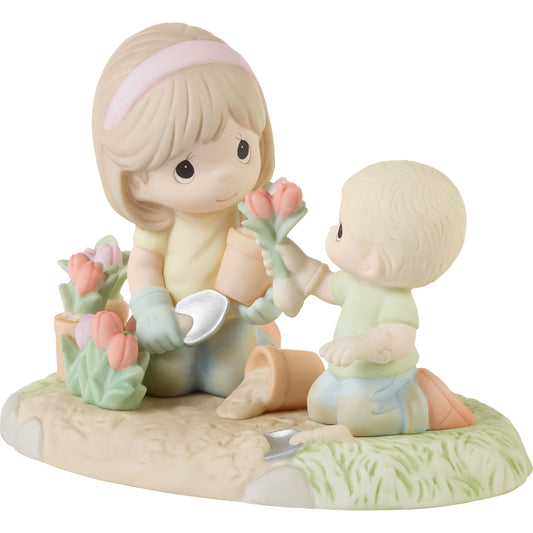 A Mother's Love Makes A Garden Grow Boy Figurine