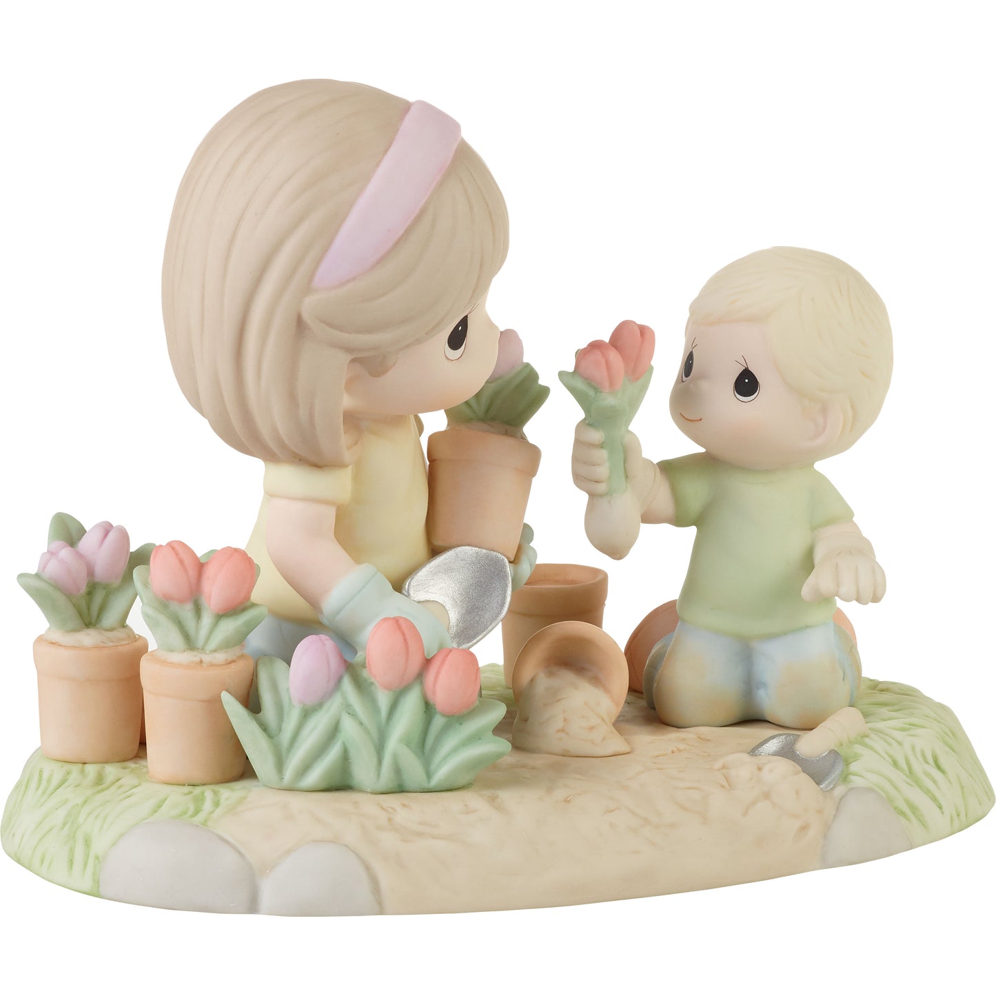 A Mother's Love Makes A Garden Grow Boy Figurine