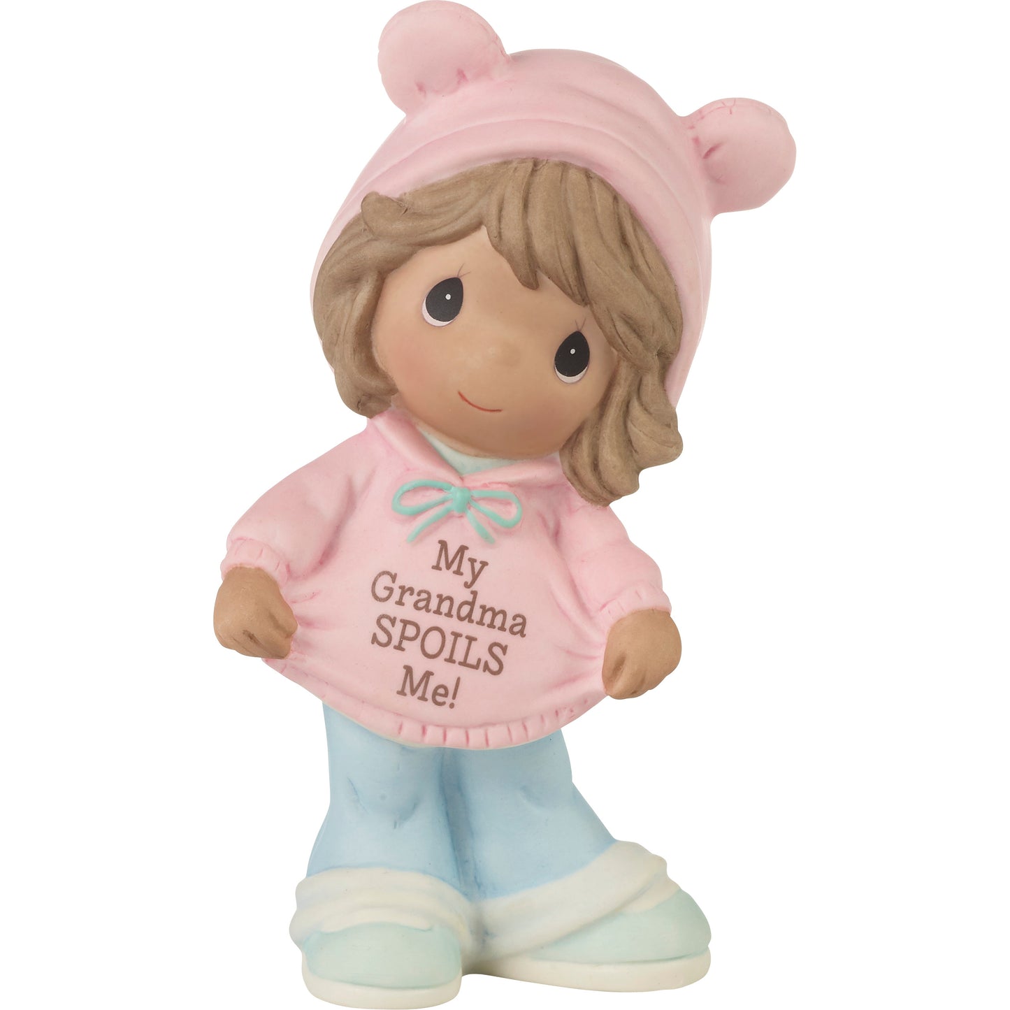 My Grandma Spoils Me Brunette Hair/Medium Skin Girl Figurine