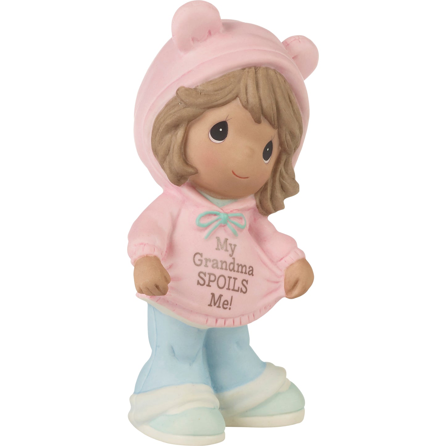 My Grandma Spoils Me Brunette Hair/Medium Skin Girl Figurine