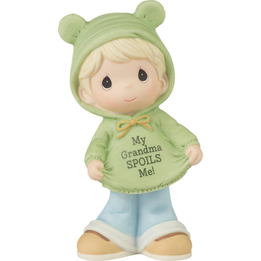 My Grandma Spoils Me Blond Hair/Light Skin Boy Figurine
