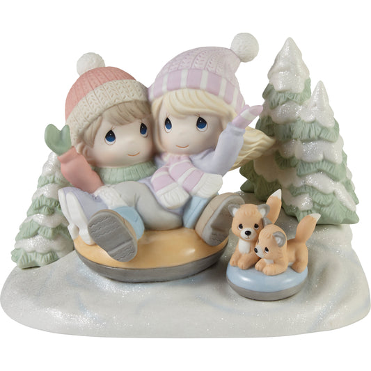 Away We Go In The Snow Limited Edition Figurine