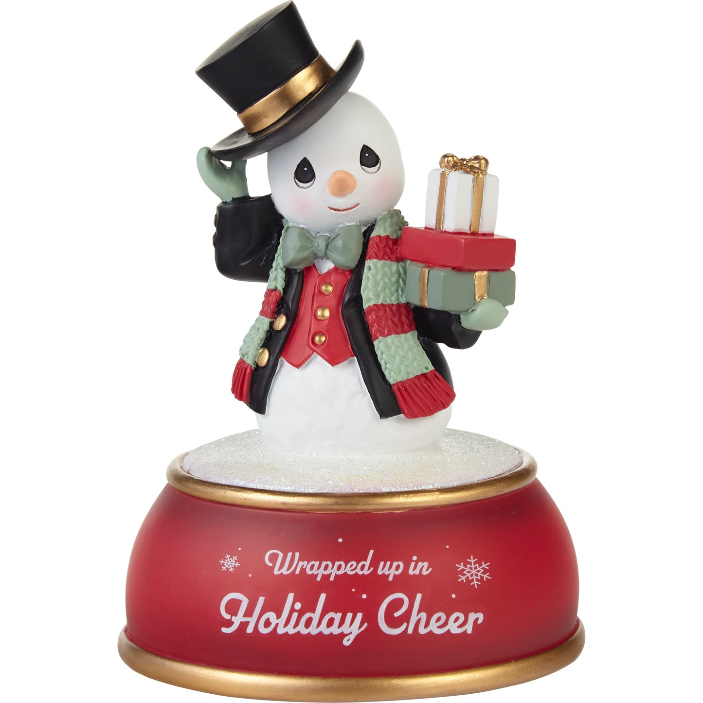 Wrapped Up In Holiday Cheer Snowman Christmas Musical