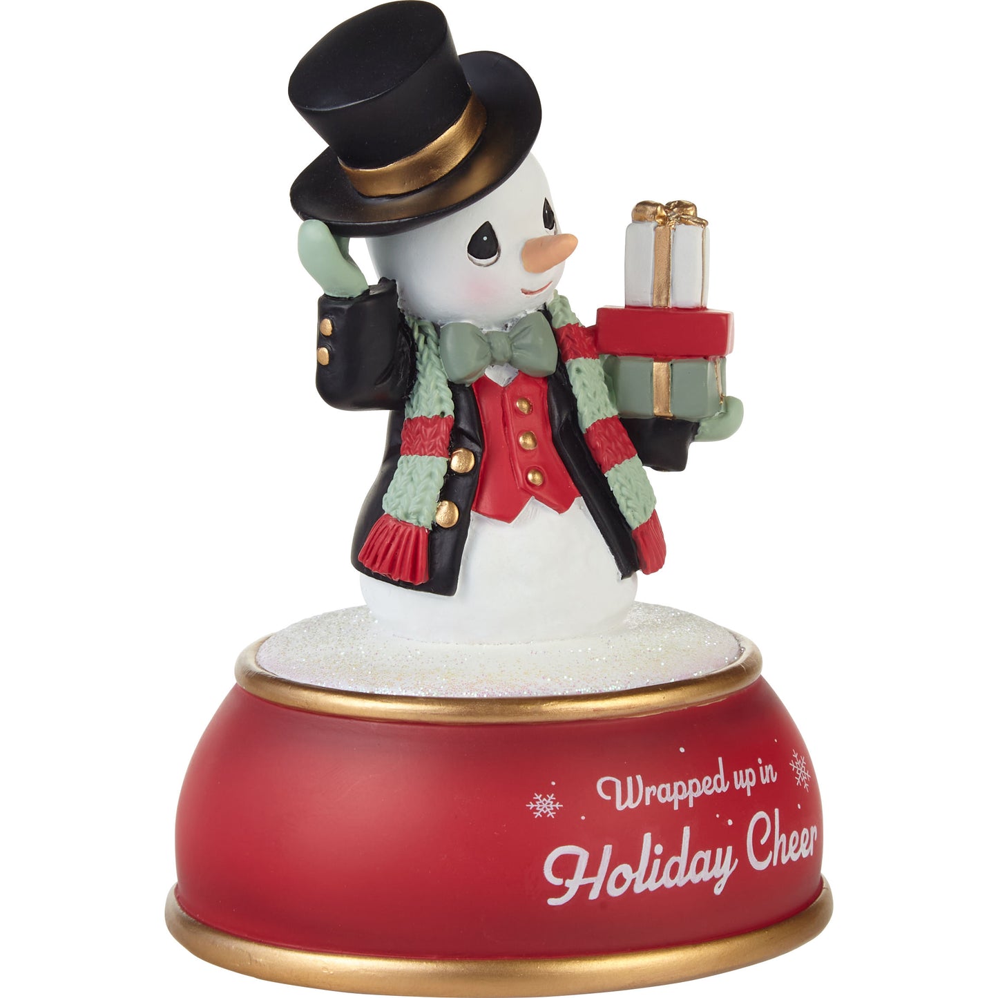 Wrapped Up In Holiday Cheer Snowman Christmas Musical