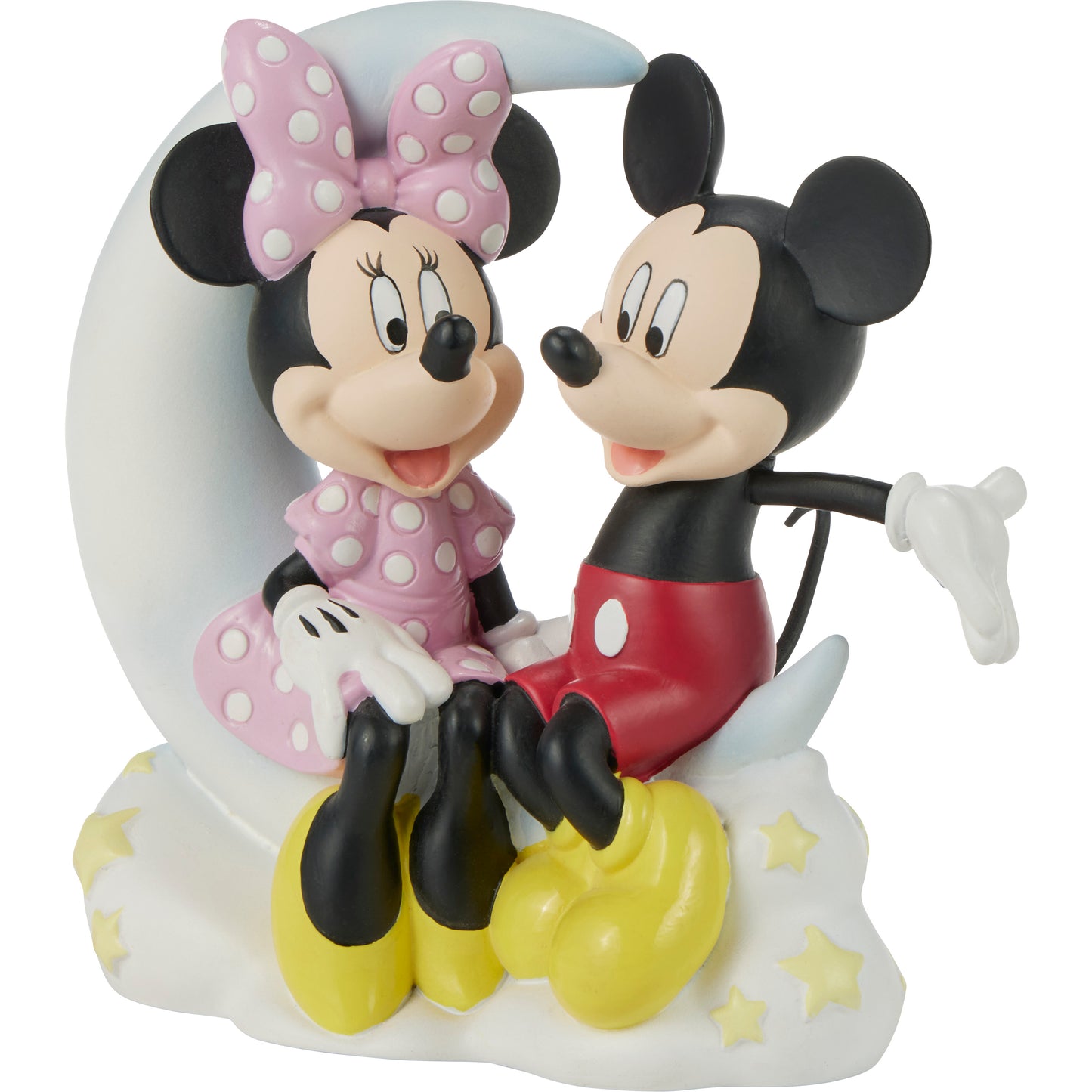 Love You To The Moon And Back Disney Mickey Mouse And Minnie Mouse Figurine