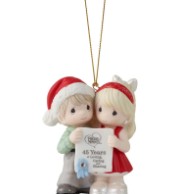 45 Years Of Loving, Caring, And Sharing Ornament