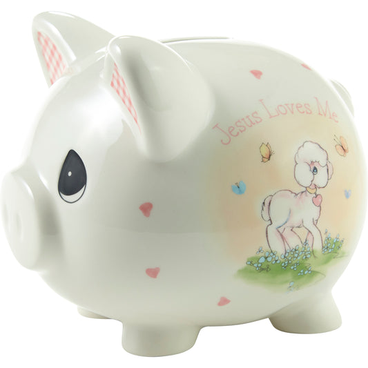 Jesus Loves Me Pink Bank