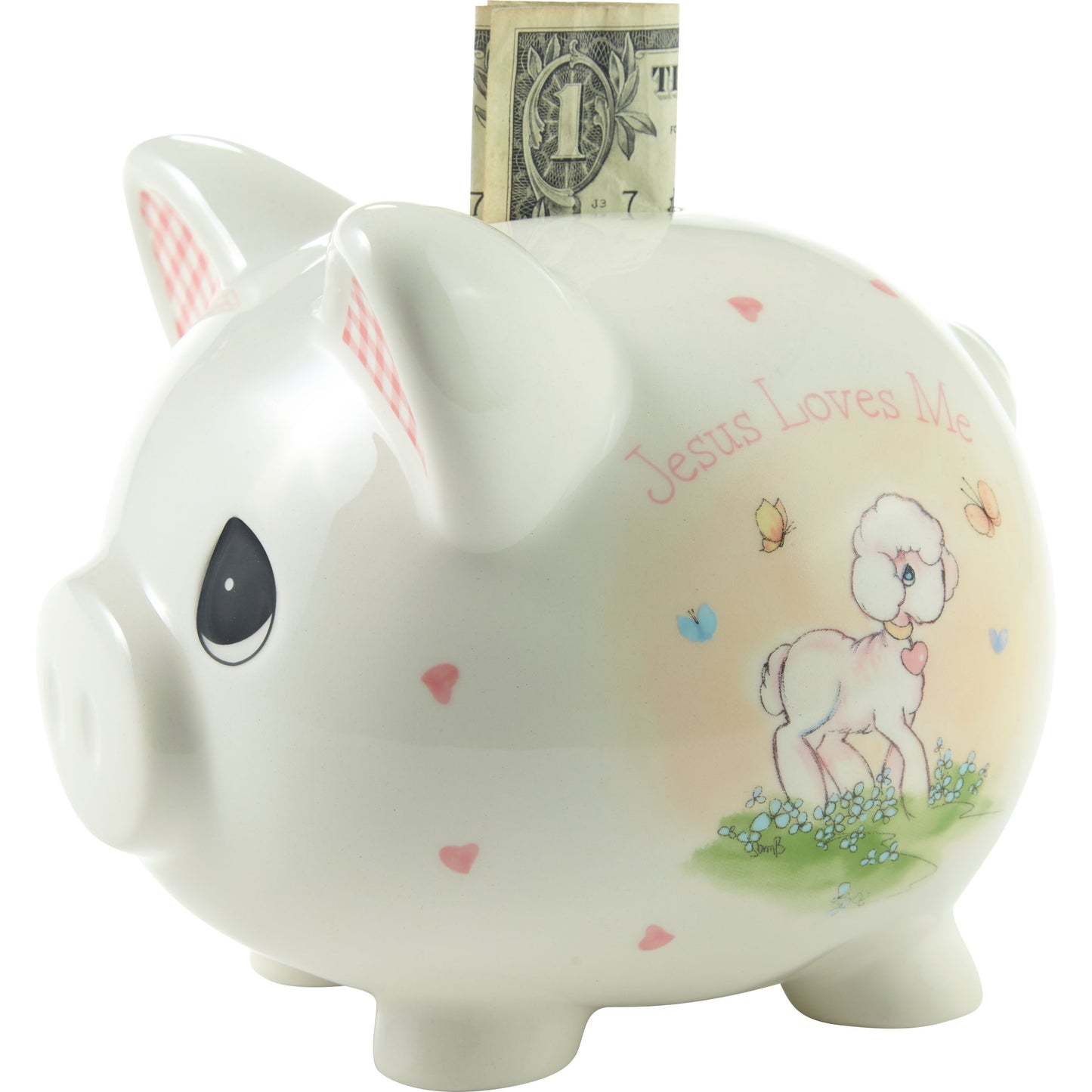 Jesus Loves Me Pink Bank