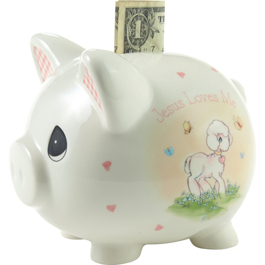 Jesus Loves Me Pink Bank