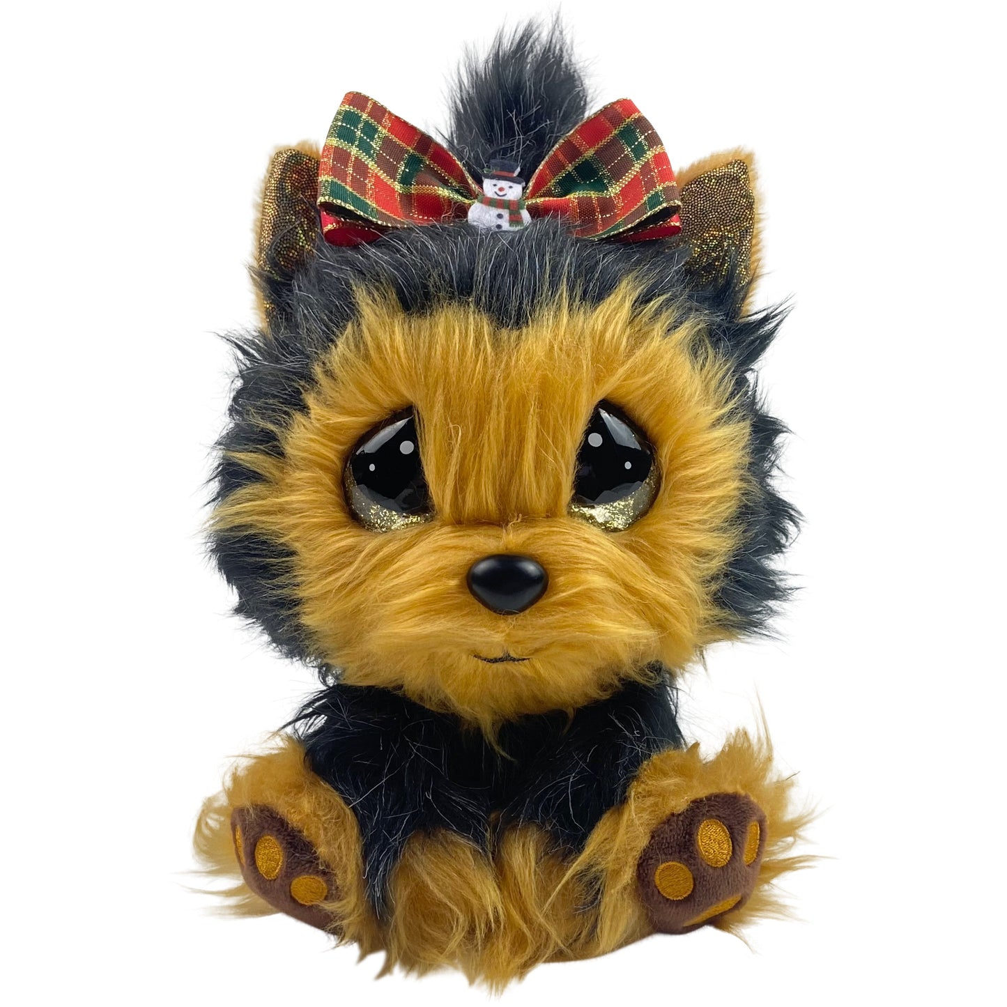 Bitsy Holiday Yorkie with Bow Cutie Pet-tudies Stuffed Animal