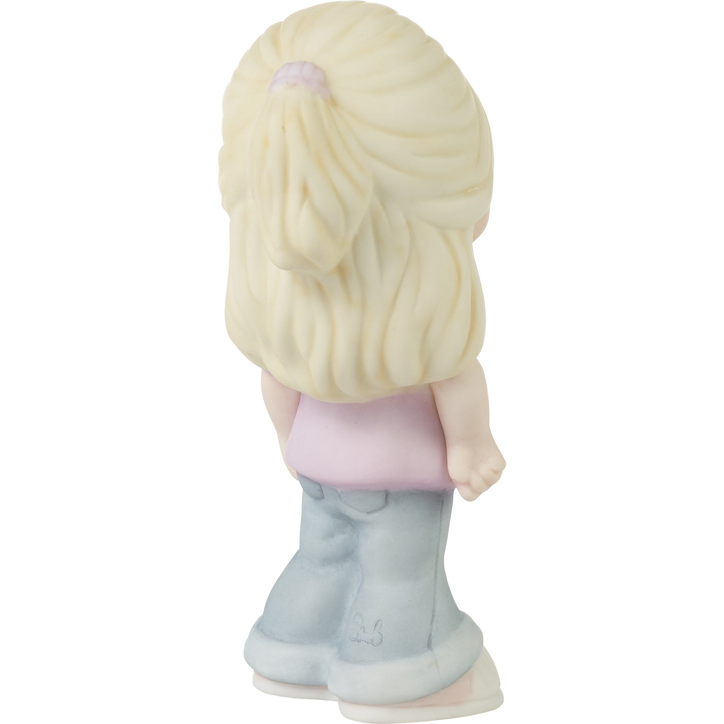 Blonde Girl With Joyful T-Shirt Figurine