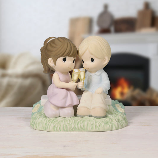 To Our Everlasting Love Blonde Boy/Brunette Girl Figurine