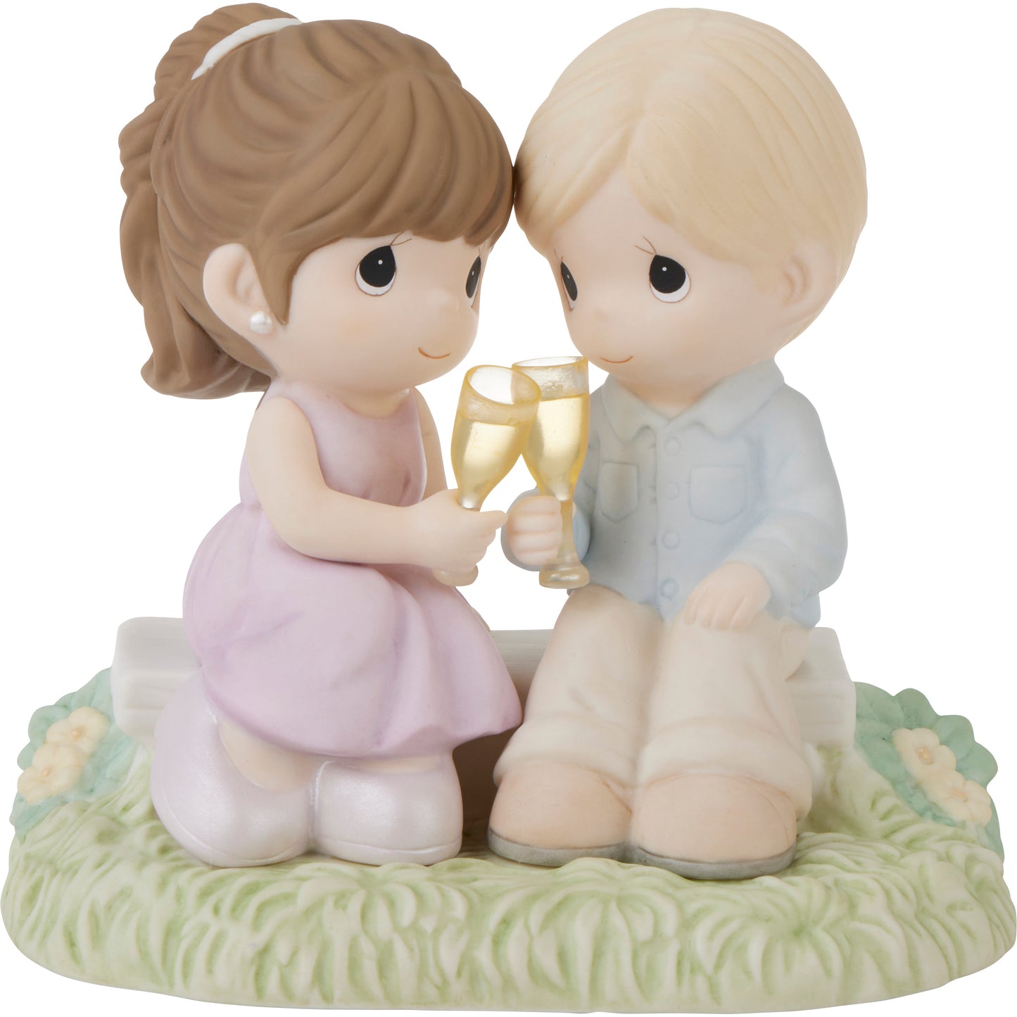 To Our Everlasting Love Blonde Boy/Brunette Girl Figurine