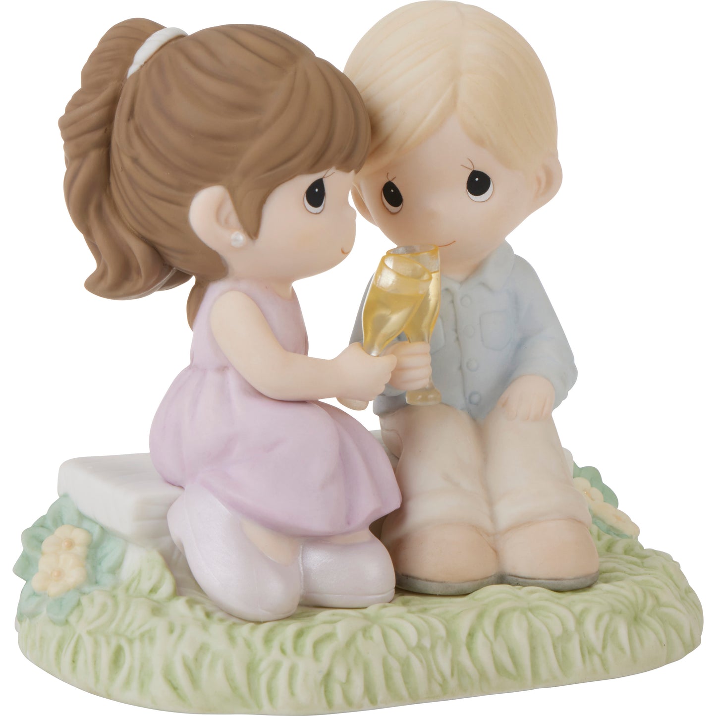 To Our Everlasting Love Blonde Boy/Brunette Girl Figurine