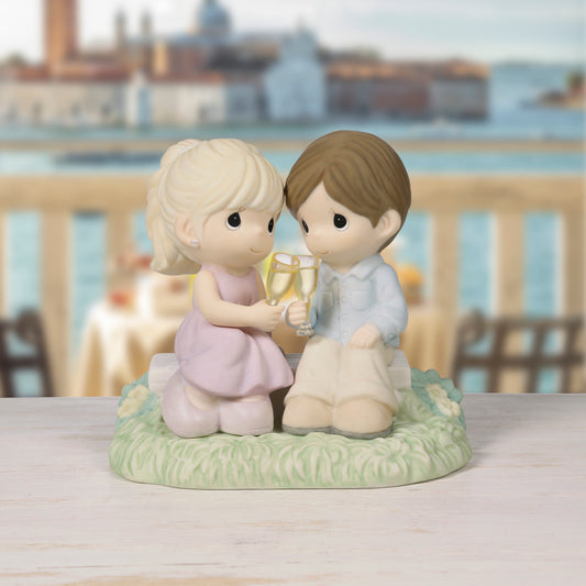 To Our Everlasting Love Brunette Boy/Blonde Girl Figurine
