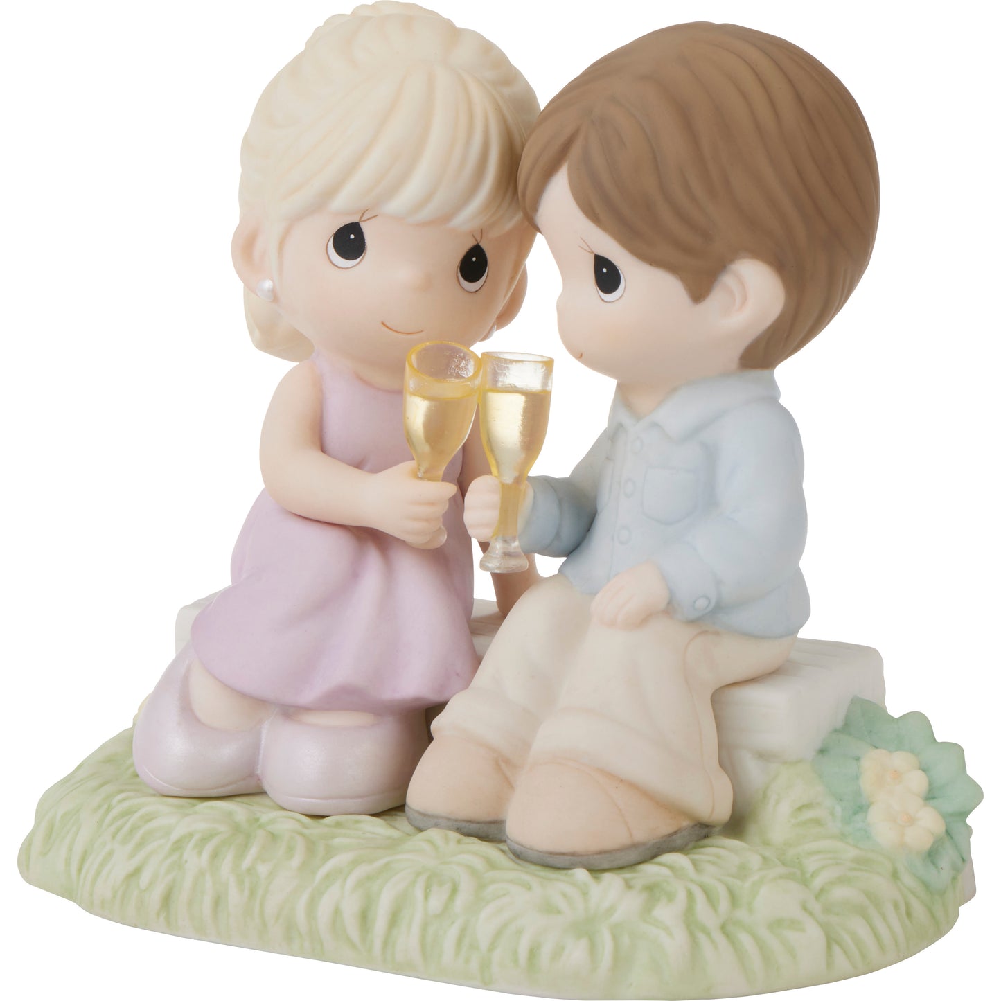 To Our Everlasting Love Brunette Boy/Blonde Girl Figurine