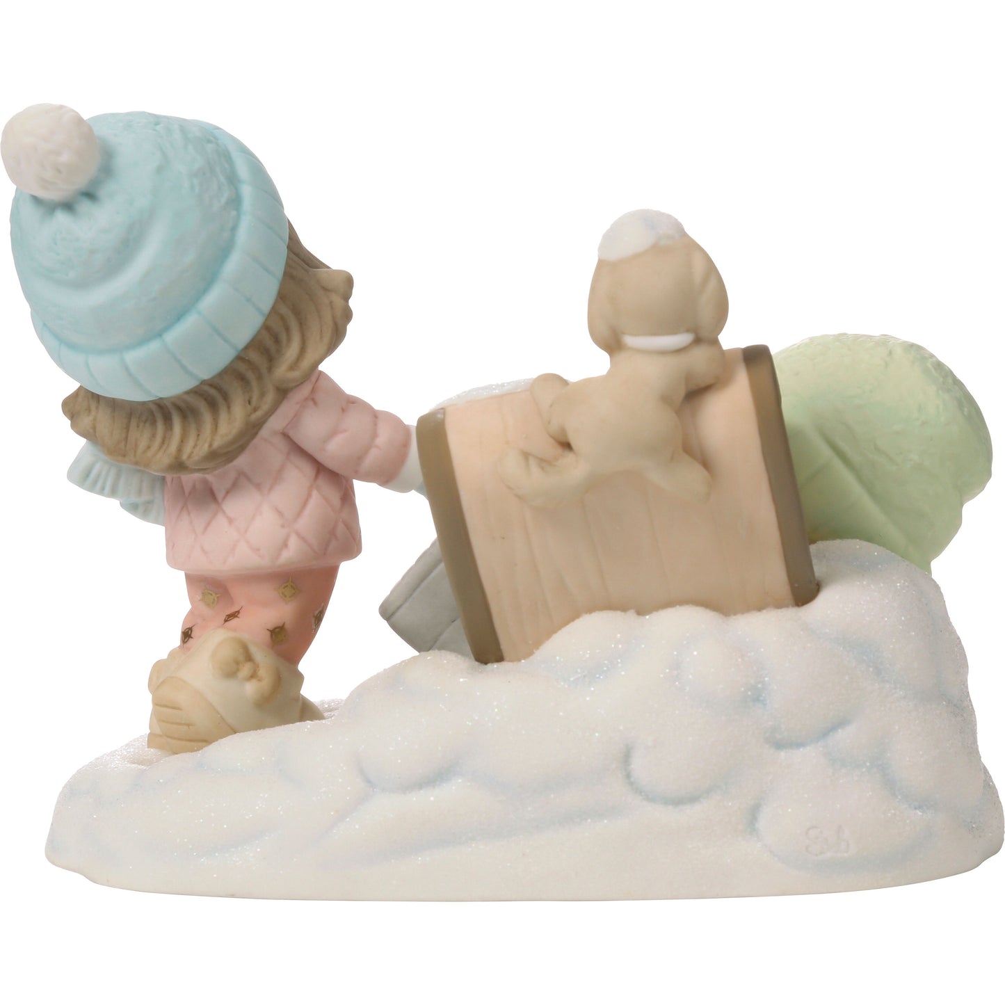 Life Is Snow Much Fun With You Brunette Hair/Light Skin Figurine