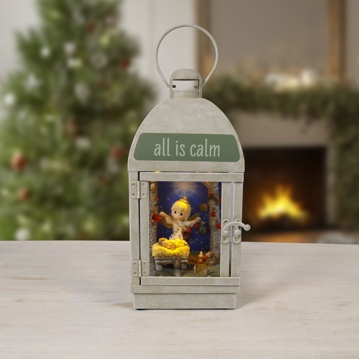 All Is Calm, All Is Bright LED Musical Lantern