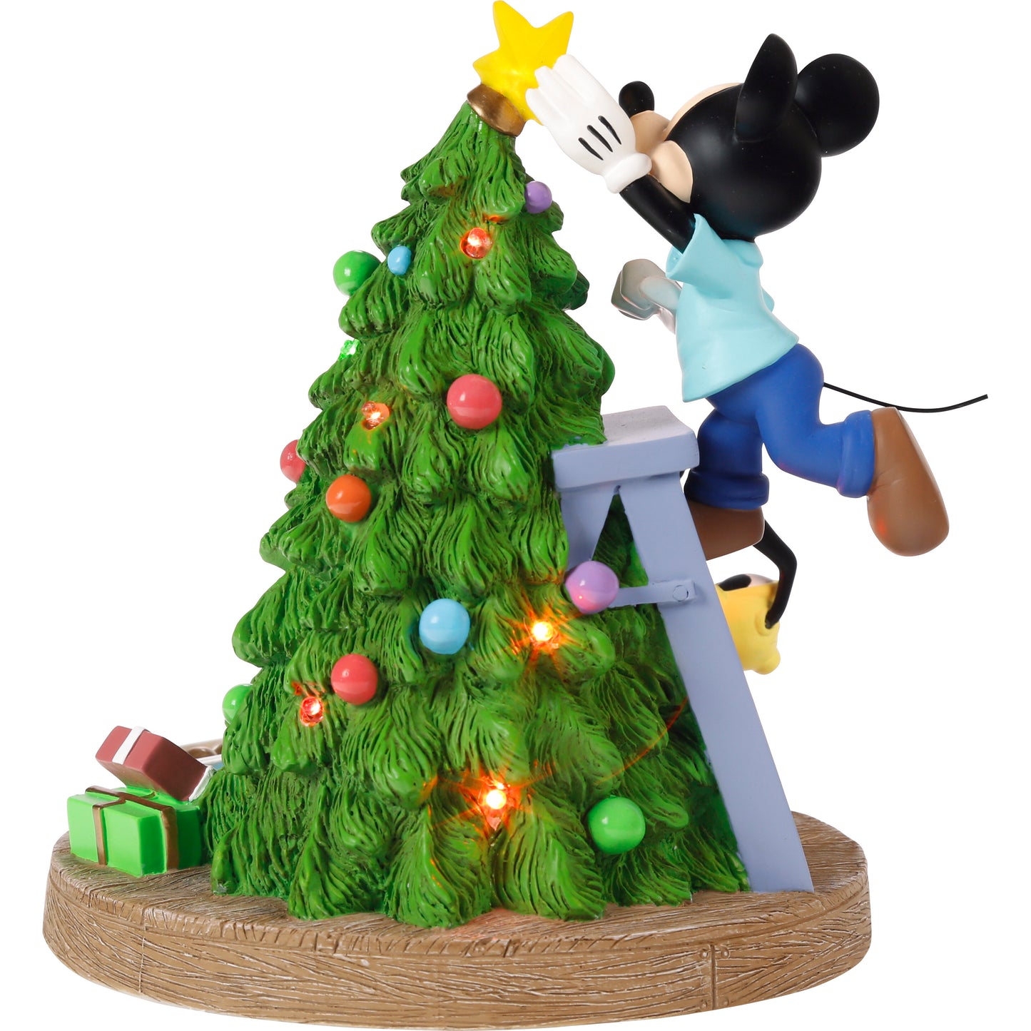 Bring Home The Holiday Cheer Disney Mickey Mouse, Pluto, Chip, and Dale LED Figurine