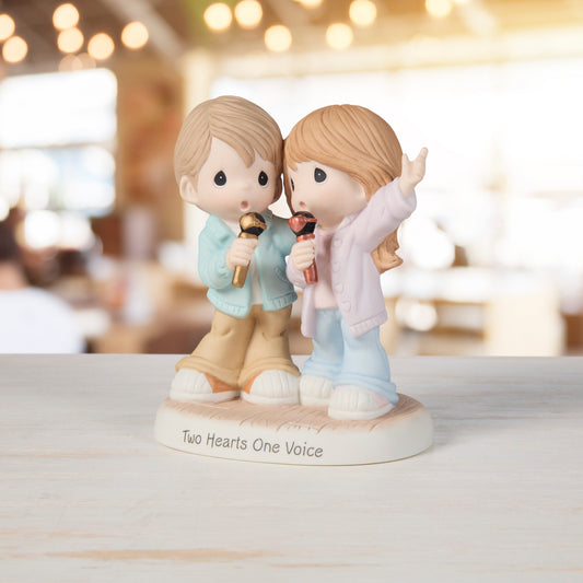 Two Hearts One Voice Figurine