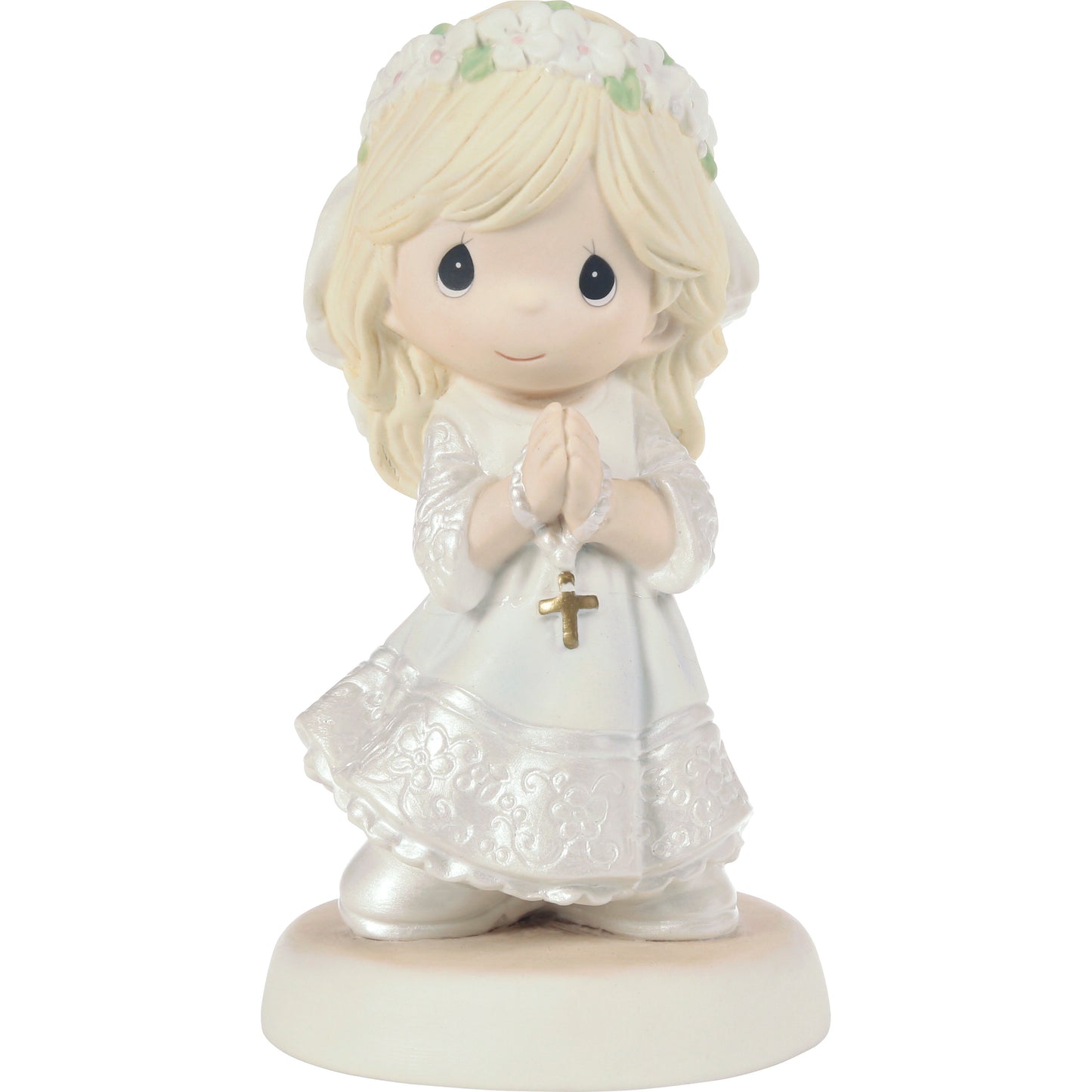 My First Communion Blonde Hair Girl Figurine