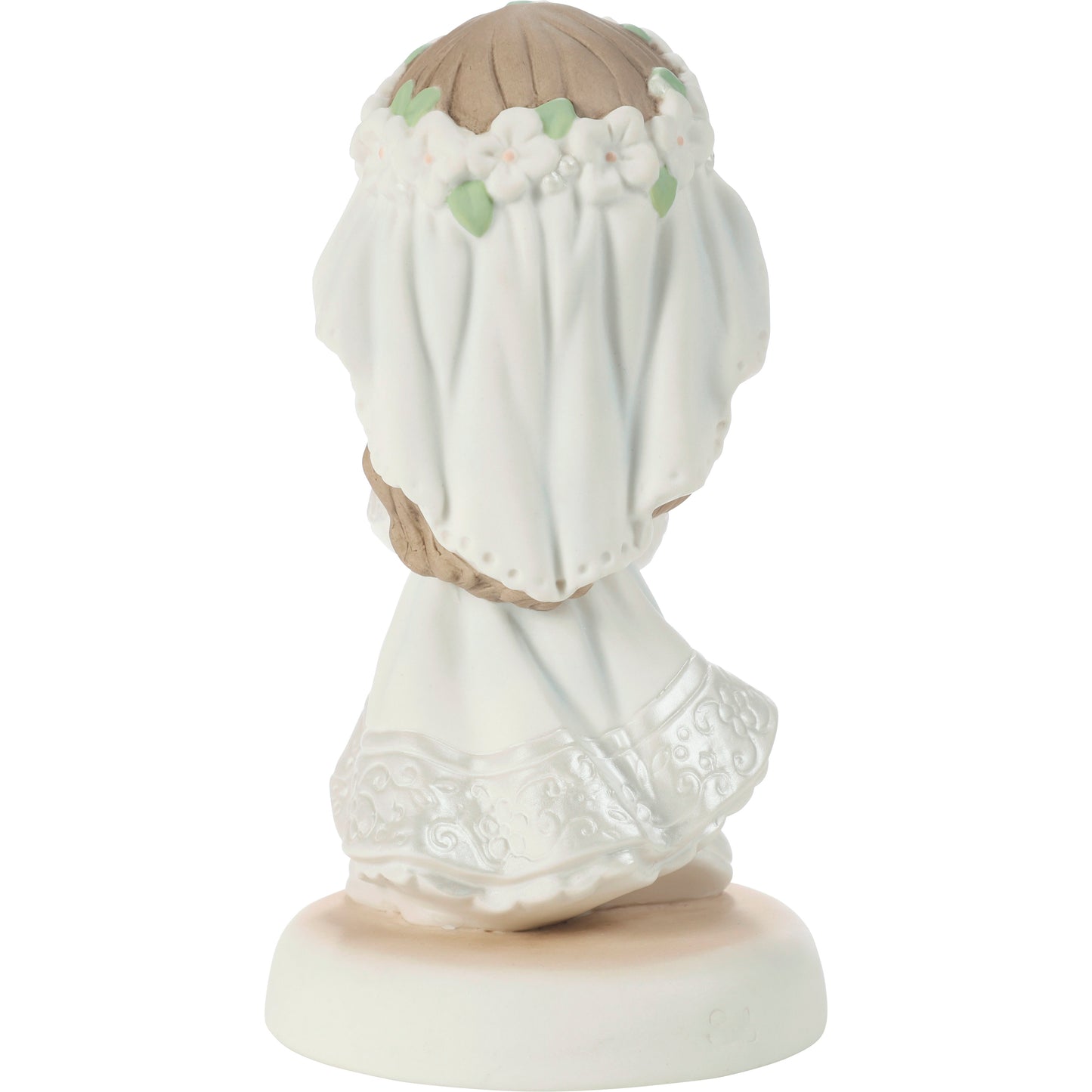 My First Communion Brunette Hair Girl Figurine