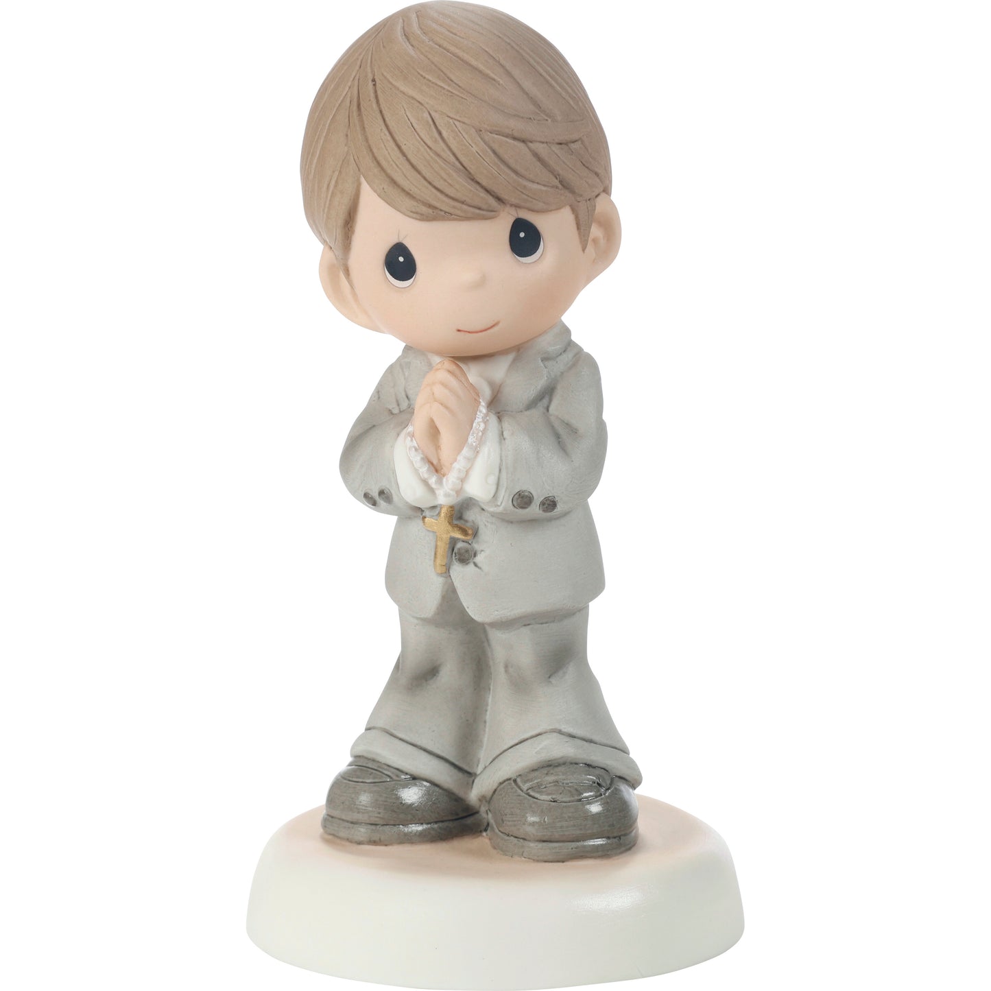 My First Communion Brunette Boy Figurine