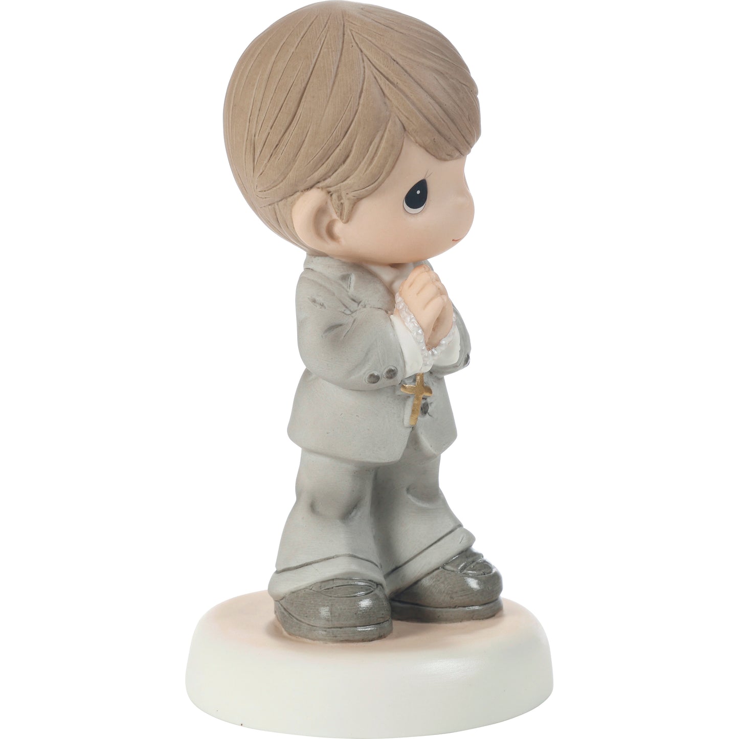 My First Communion Brunette Boy Figurine