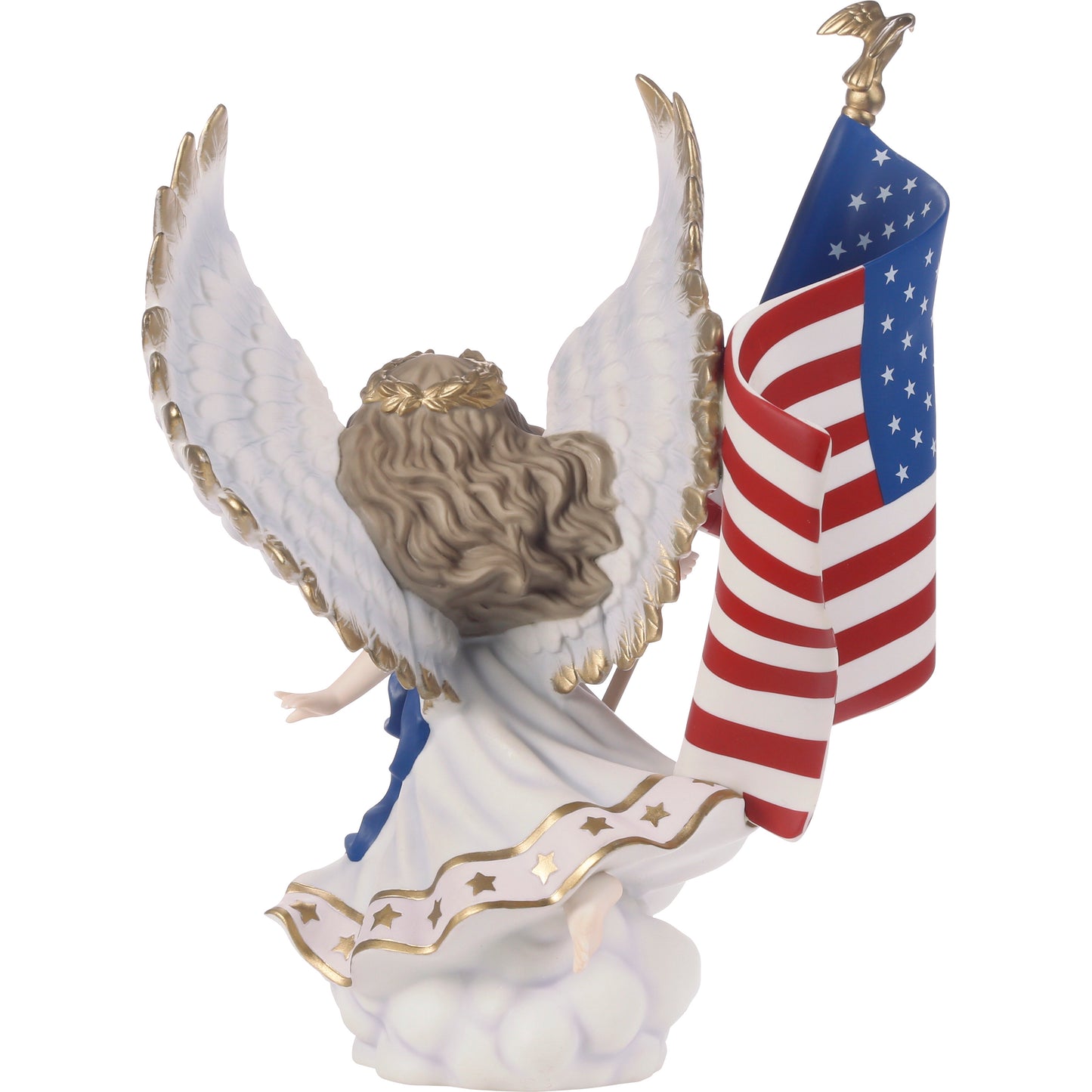 God Bless America Angel Figurine