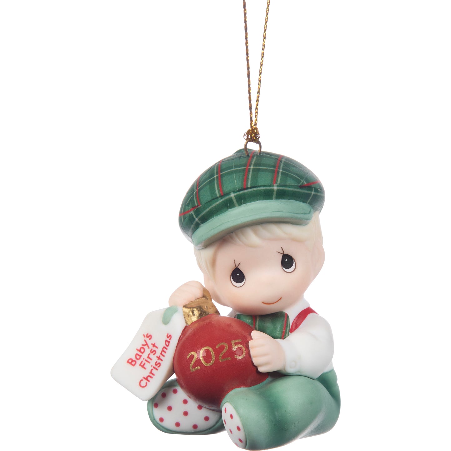Baby's First Christmas 2025 Dated Boy Ornament