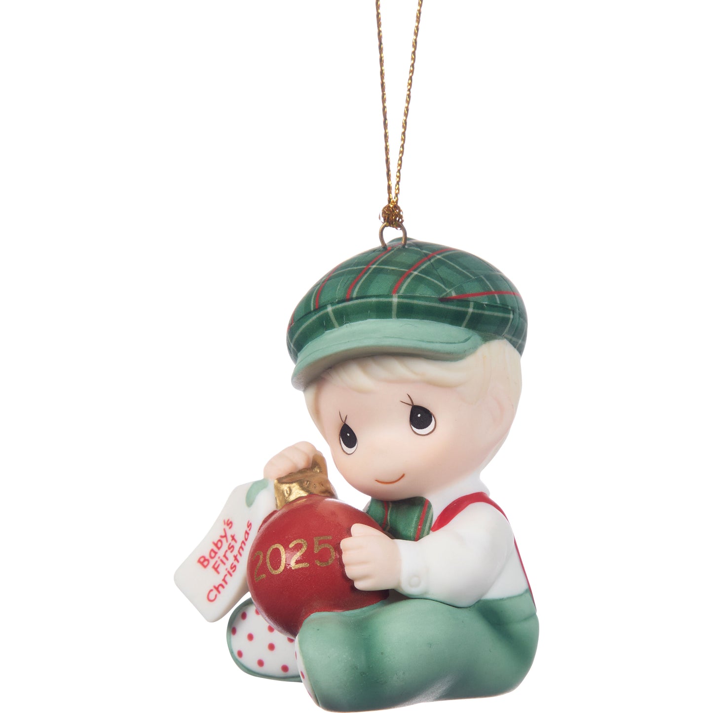 Baby's First Christmas 2025 Dated Boy Ornament
