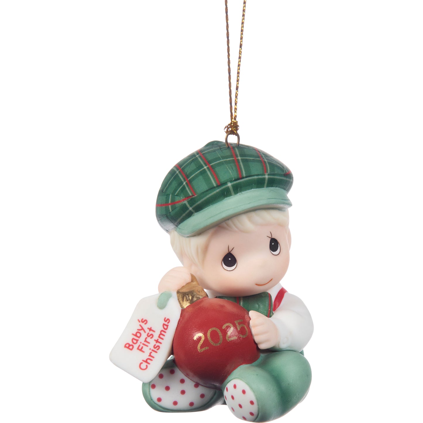 Baby's First Christmas 2025 Dated Boy Ornament