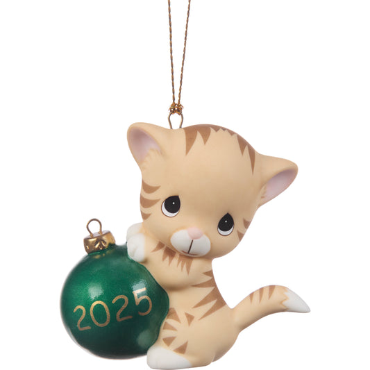 Purr-fectly Festive 2025 Dated Cat Ornament