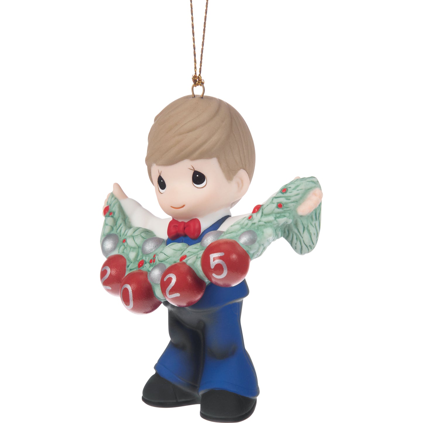 Deck The Halls 2025 Dated Boy Ornament