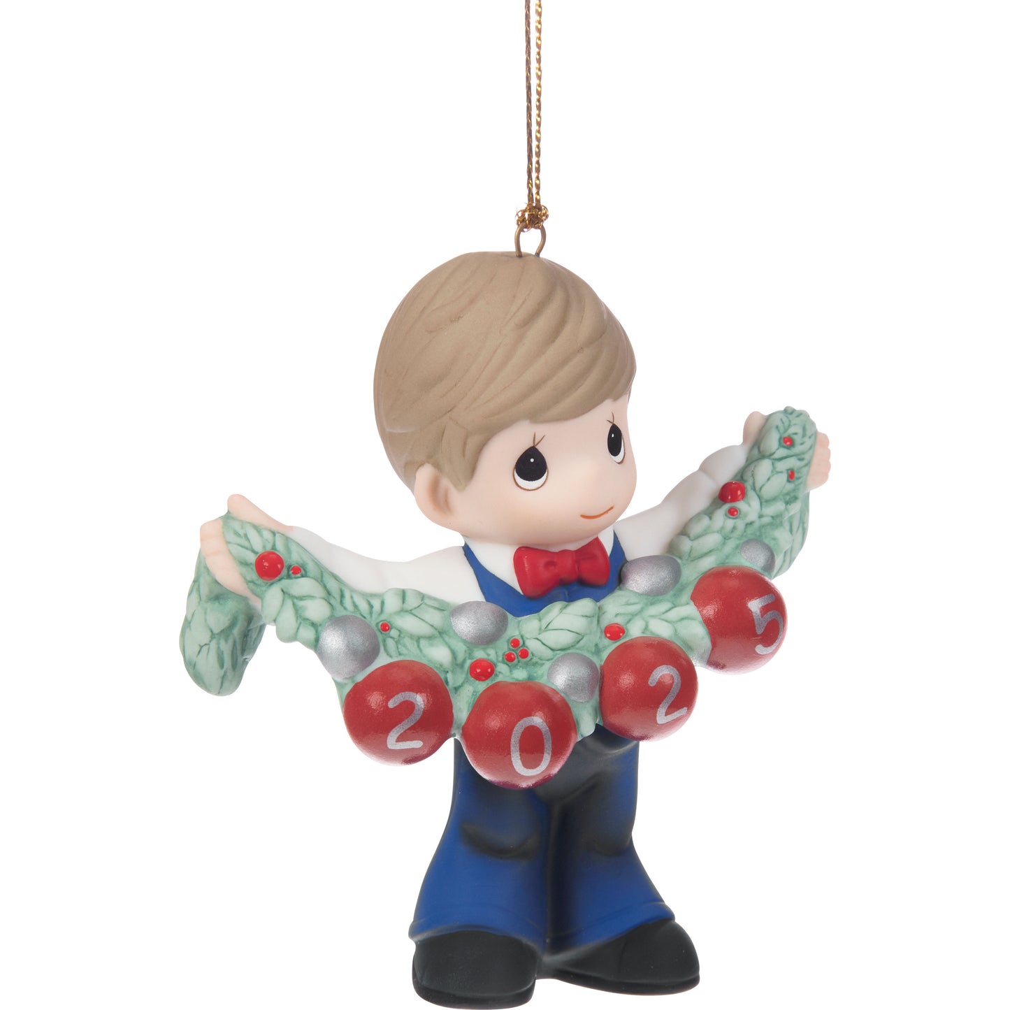 Deck The Halls 2025 Dated Boy Ornament