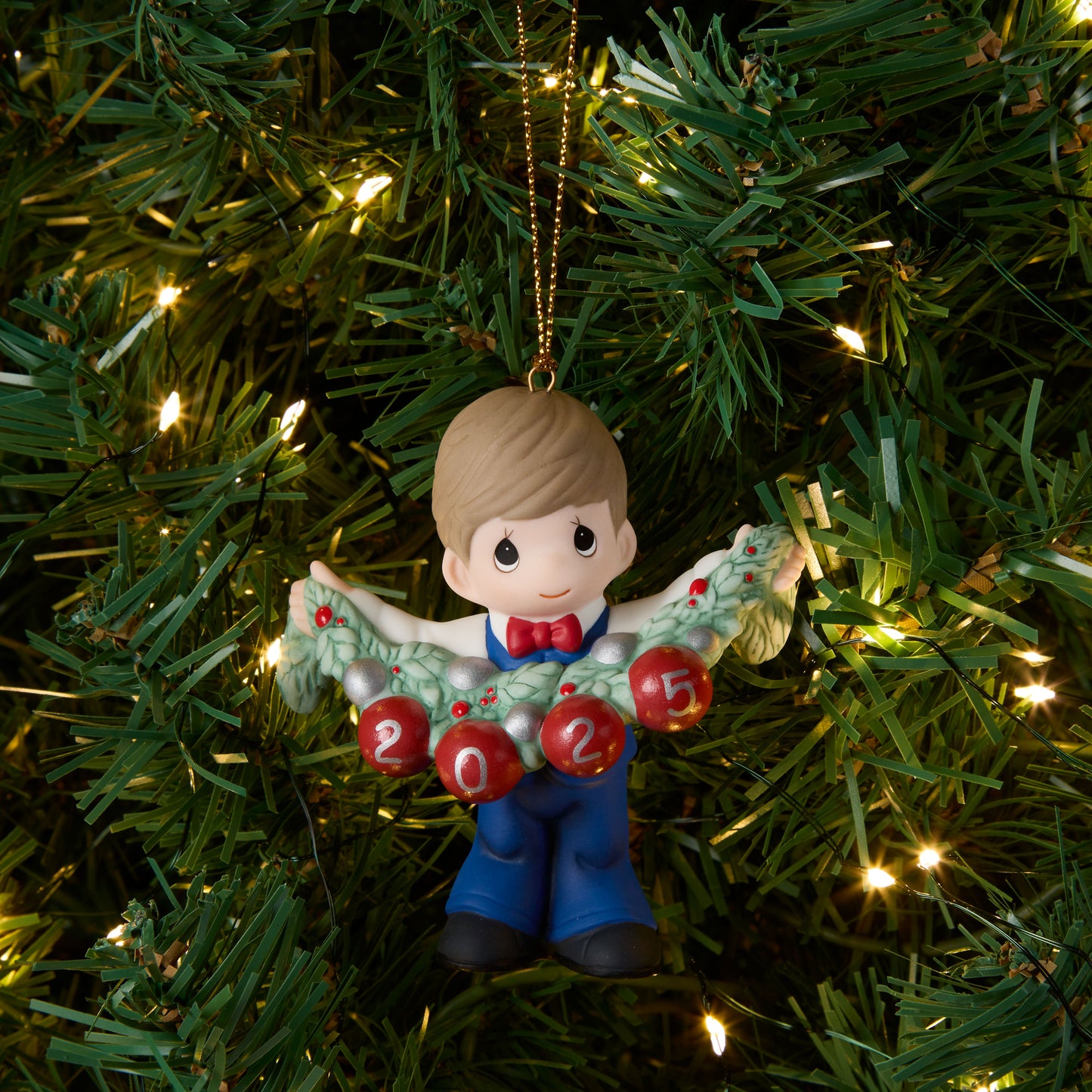 Deck The Halls 2025 Dated Boy Ornament
