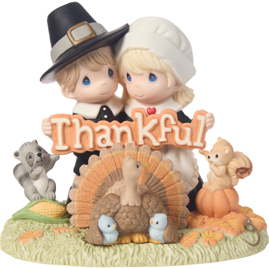 Grateful And Thankful Our Hearts Are Full Limited Edition Figurine