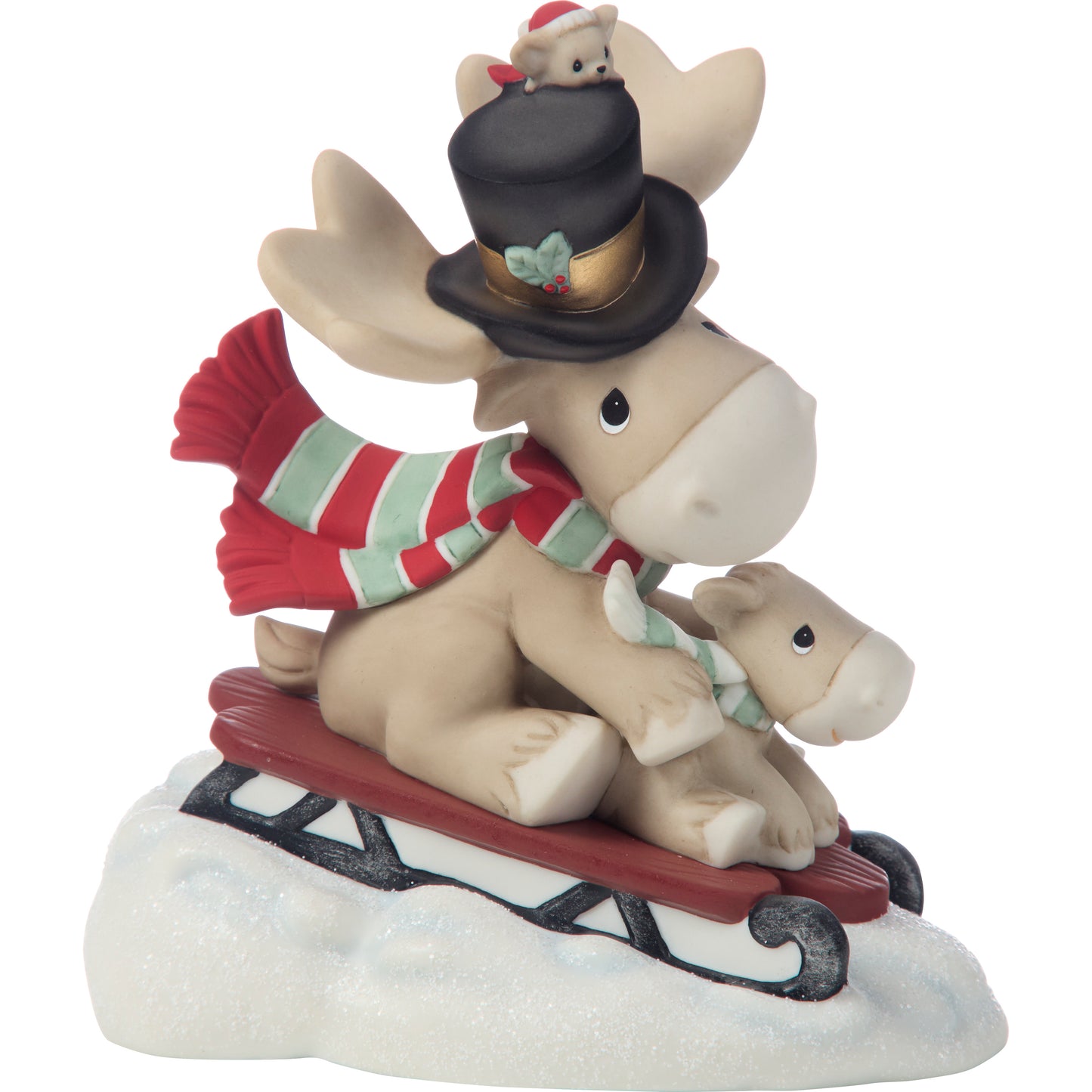 Dashing Through The Snow With Christmoose Cheer Figurine