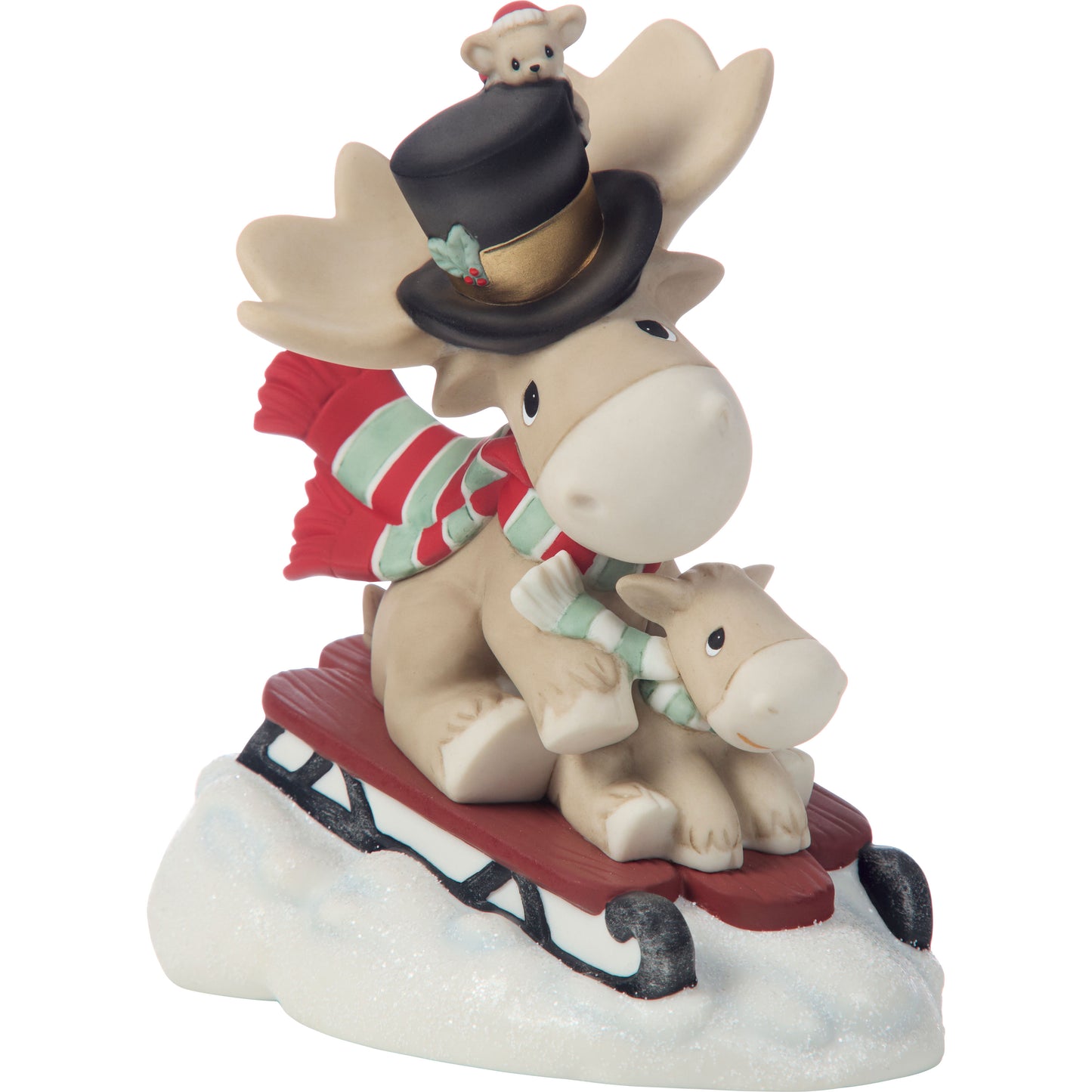 Dashing Through The Snow With Christmoose Cheer Figurine