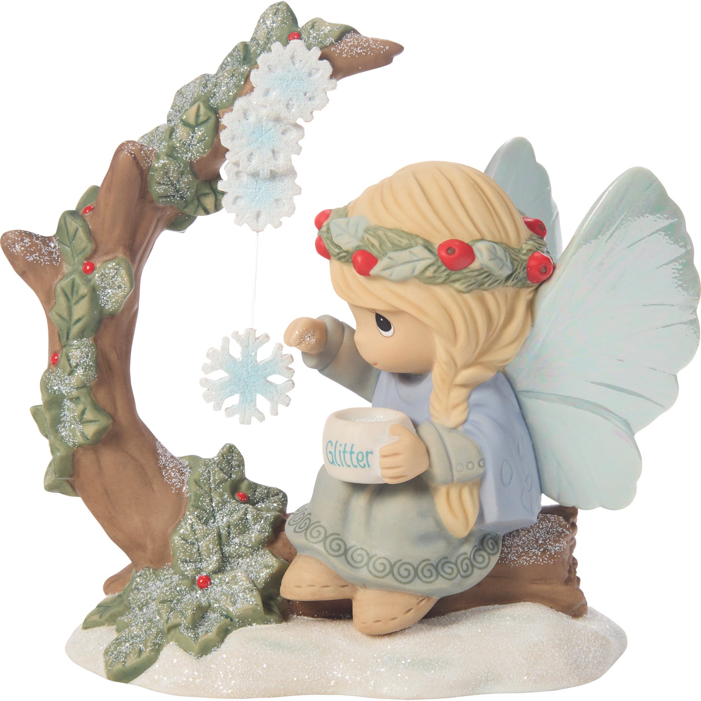 Snowflakes Sparkle In Winters Night Figurine