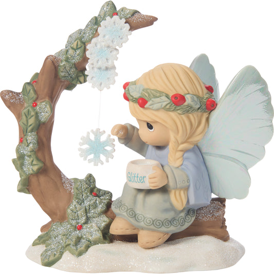 Snowflakes Sparkle In Winters Night Figurine