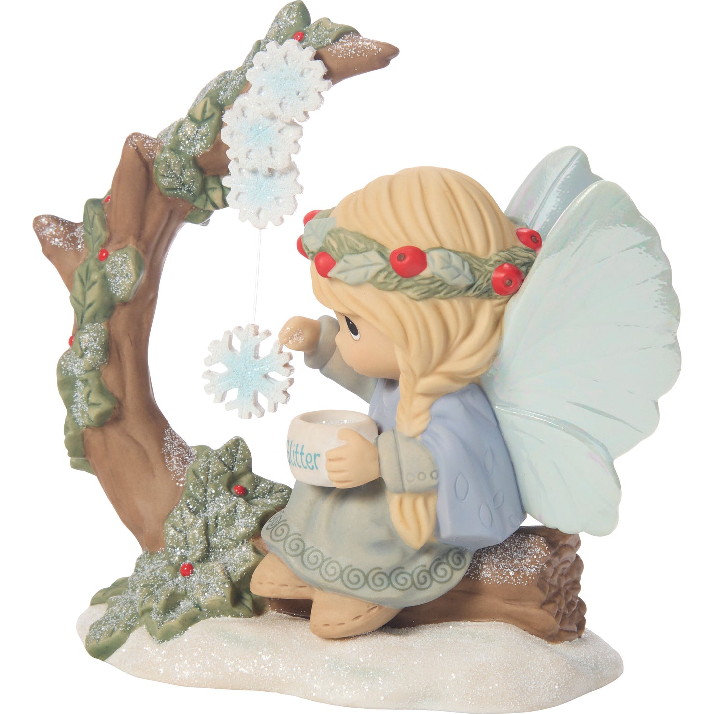 Snowflakes Sparkle In Winters Night Figurine