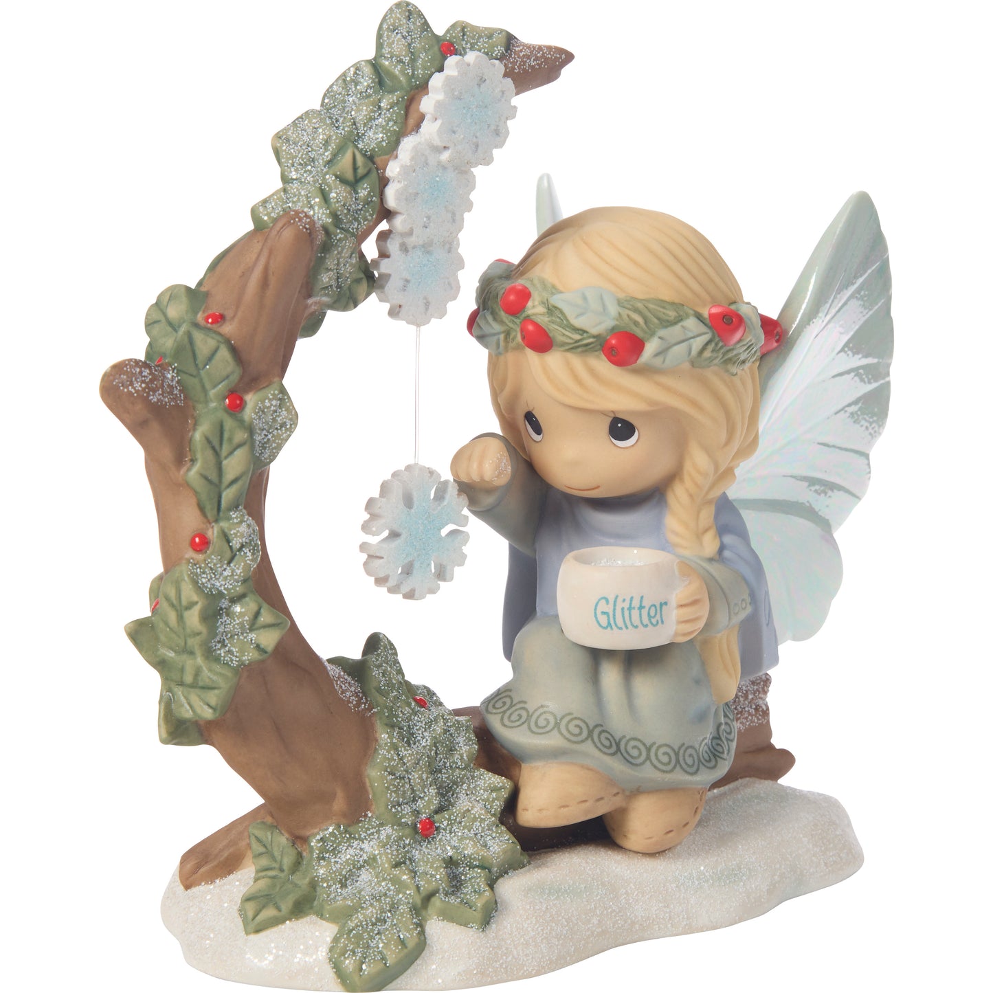 Snowflakes Sparkle In Winters Night Figurine